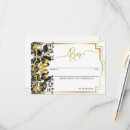 Search for black and gold rsvp cards Script calligraphy