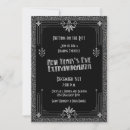 Search for new years eve roaring twenties invitations Black