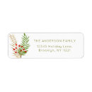 Search for green leaf return address labels Red