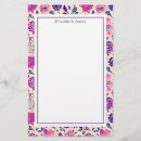 Search for purple stationery paper Floral
