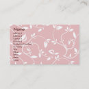 Search for vine standard business cards Pink