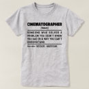 Search for cinematographer tshirts Cameraman
