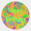 Search for happy birthday cake stickers Orange