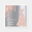 Search for bridal dress wedding napkins Rose gold