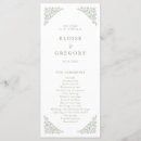 Search for traditional wedding programs Minimalist