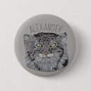 Recherche de chat sauvage badges Gris