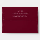 Search for burgundy wedding envelopes Classic