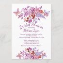 Search for purple butterfly bridal shower invitations Modern