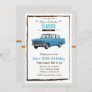 Search for classic car birthday invitations Automobile