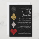 Search for playing card wedding invitations Black