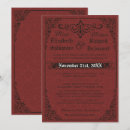 Recherche de damassé rouge invitations Gothique
