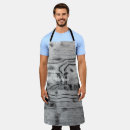 Search for vintage rustic aprons Black and white