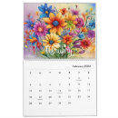 Search for floral calendars Stylish elegant