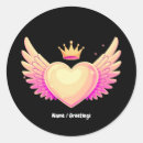 Search for pink angel stickers Heart