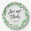 Search for botanical paper plates Typography