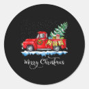 Search for old fashioned christmas stickers Red