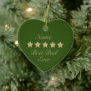 Search for dads first ornaments Best dad ever