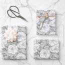 Recherche de camélia papier cadeau Blanc