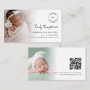 Recherche de photo de bébé cartes visite Minimaliste
