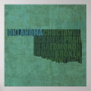 Search for oklahoma state map posters Usa