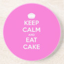Search for keep calm stone coasters pink