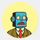 Recherche de robot bleu autocollants Mignon