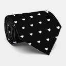 Search for black and white heart ties Elegant