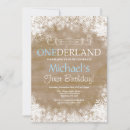 Recherche de winter wonderland 1st birthday invitations Hiver onederland