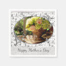 Search for mothers day napkins Yellow flowers