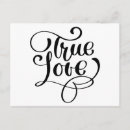 Search for true love postcards Black