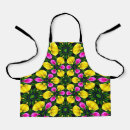 Search for rose pattern aprons Blue