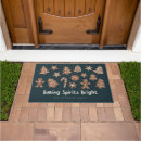 Search for christmas gingerbread doormats Green