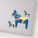 Recherche de cheval bleu autocollants Dala