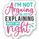 Search for argus stickers Arguing