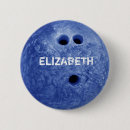 Recherche de boule de bowling badges Bleu