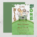 Search for jungle animals baby shower invitations Zoo animal