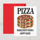 Recherche de pizza drôle cartes postales Manger