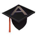 Search for letter graduation cap toppers Black