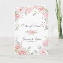 Search for pretty wedding programs Watercolor floral
