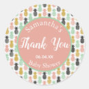 Search for pineapple thank you stickers Baby shower