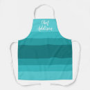 Search for turquoise stripes aprons Teal