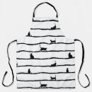 Search for cat silhouette aprons Illustration