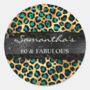 Search for teal leopard stickers Glitter