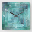 Search for teal abstract clocks Wall