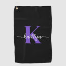 Search for purple golf towels Black