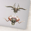Search for scary demon stickers Skull