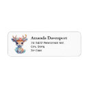 Search for deer return address labels Antlers