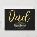 Search for fathers day birthday invitations Black