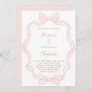 Search for ribbon christening invitations Watercolor
