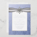 Search for ice blue and silver invitations Chic
